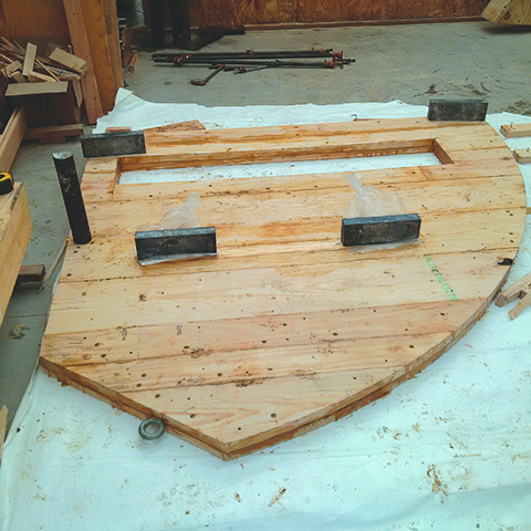 One layer of the centerboard.