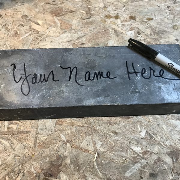 Name your brick - get your name on history!
