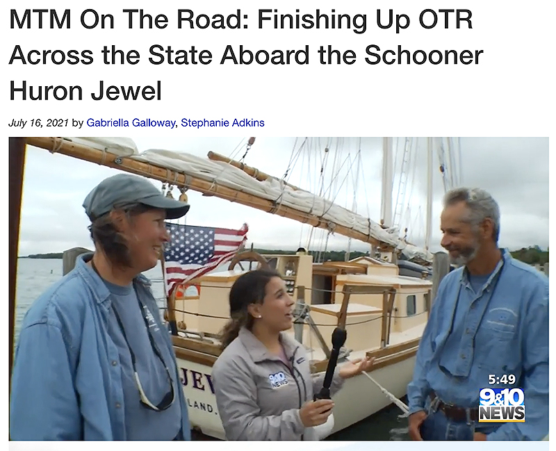 9&10 News: On the Road with Schooner Huron Jewel